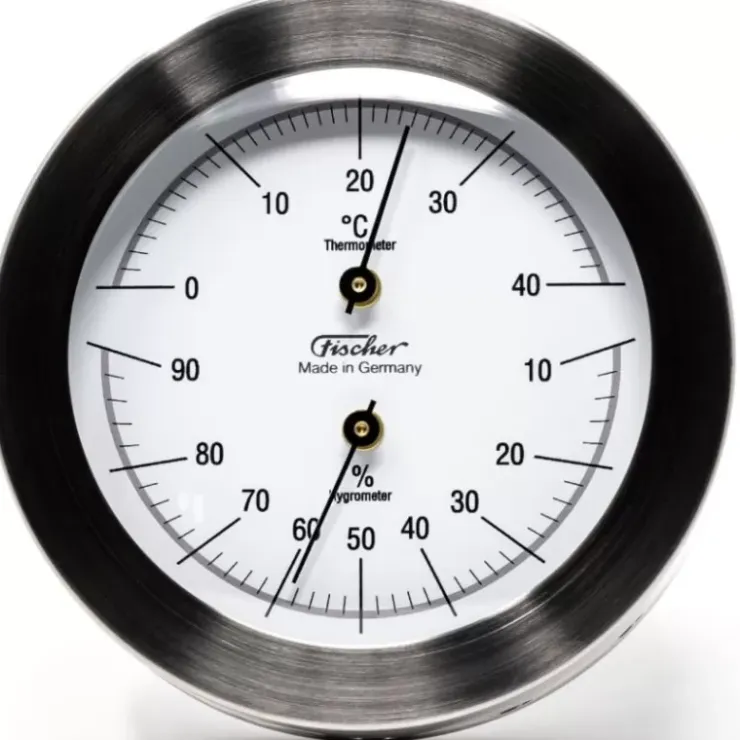 Hot Fischer Thermo-hygro 103 mm inox 1512TH