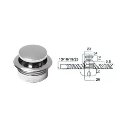 Sale Foresti & Suardi FS Bouton laiton chromé serrure grand modèle