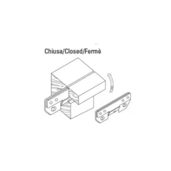 Online Foresti & Suardi FS Charnière laiton 80 x 34 x 28 mm