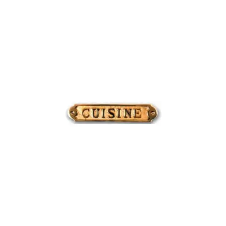 Sale Foresti & Suardi FS Plaque laiton cuisine