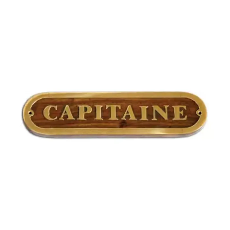 Online Foresti & Suardi FS Plaque laiton et bois capitaine