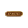 Foresti & Suardi FS Plaque laiton et bois cabine
