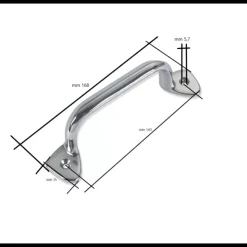 Clearance Foresti & Suardi FS Poignée chromée 165 mm