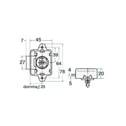 Discount Foresti & Suardi FS Serrure poussoir grand modèle