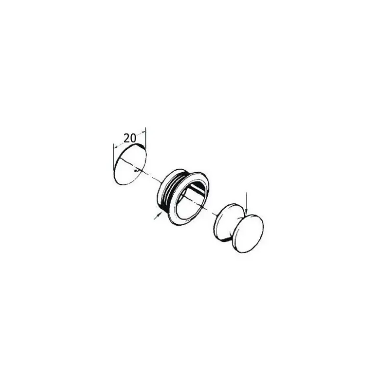 Discount Foresti & Suardi FS Serrure poussoir petit modèle
