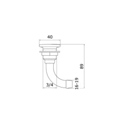Discount Osculati F&S évent Full Flush 90°