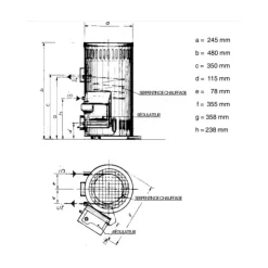 Online GLEMBRING 92/6 Siberia | Poêle diesel autonome 2 kW