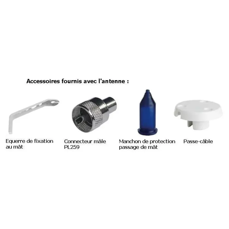 New Glomex RA106 Antenne VHF voilier