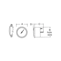 Best Guardian Indicateur température H20 40-120° 12V