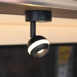 Online Haba Arsie Spot LED noir avec USB-C