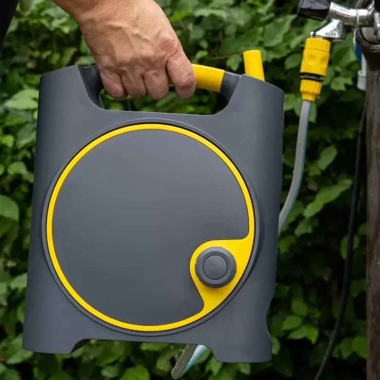 Hot Haba Maas AquaFlow 10 - Tuyau d'eau plat sur enrouleur - 11,5 M