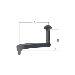 Harken Manivelle 254 mm sans blocage