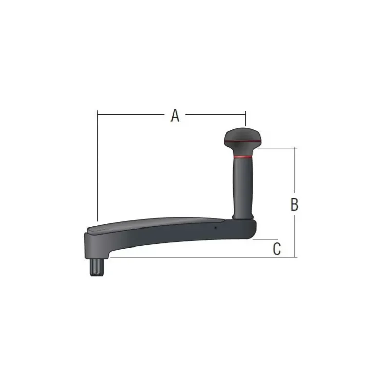 Harken Manivelle 254 mm sans blocage