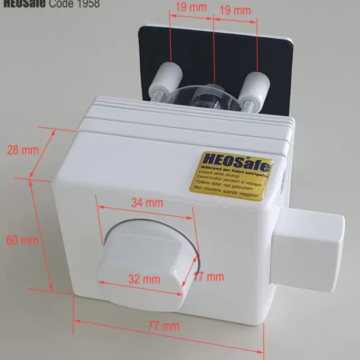 Outlet Heosafe Verrou additionnel universel même clé
