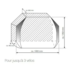 Discount Hindermann Housse de porte-vélos