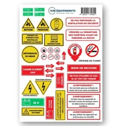 Hot H2R Planche 40 stickers Homologation VASP