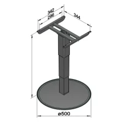 Outlet Ilse Technik ILSE Pied de table 5883 A06