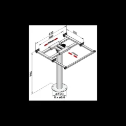 Discount Ilse Technik ILSE Pied de table 3979 ANI