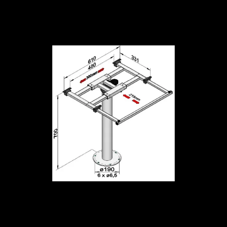 Discount Ilse Technik ILSE Pied de table 3979 ANI