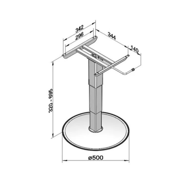 Online Ilse Technik ILSE Pied de table 6977 GG6