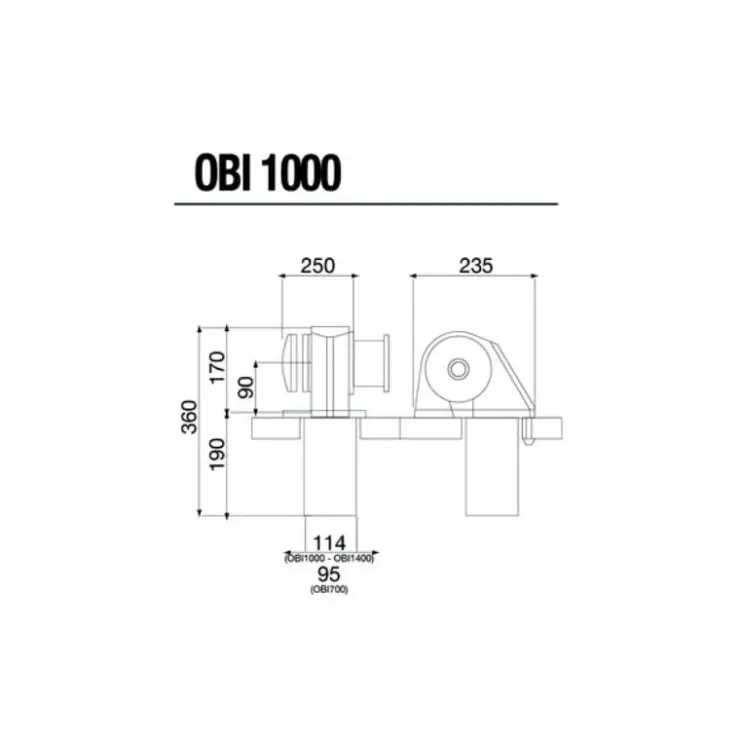 Clearance ItalWinch Obi 1000 | 1000W | ø 8 mm