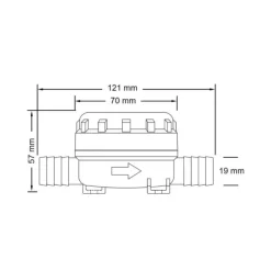 Sale Jabsco Filtre en ligne 13 mm