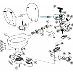 Online Jabsco Kit étanchéité tige piston WC Twist'N'Lock