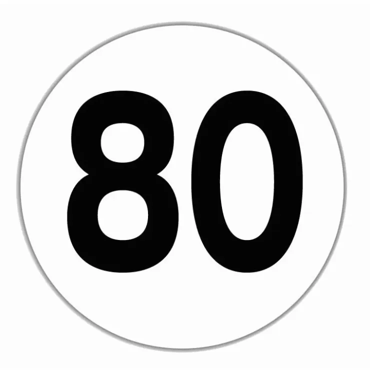 Online Lilie Disque limitation vitesse 80 km/h