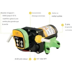 Outlet Lilie IQflo WhiteYELLOW 11,1 L/min | 3 soupapes