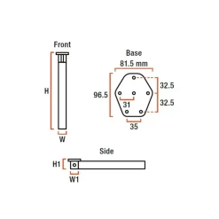 Hot Lippert Components LIPPERT Astro 3 articulé 75 - 720 mm