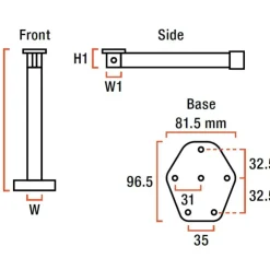 Best Lippert Components LIPPERT Astro 2 articulé 75 - 720 mm