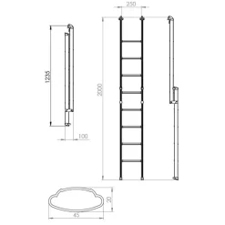 Hot Lippert Components LIPPERT Echelle Titta Strong 200 cm