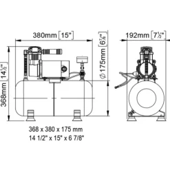 Sale Marco Compresseur pour avertisseur 24 V