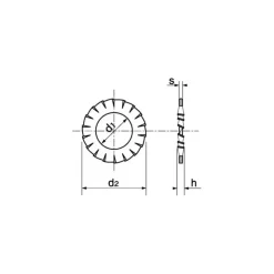 Clearance Marinox Rondelle éventail inox A4