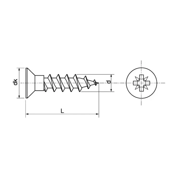 Hot Marinox Vis bois / agglo inox A4 T.F | ø 5 mm