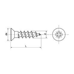 Sale Marinox Vis bois / agglo inox A4 T.F | ø 3 mm