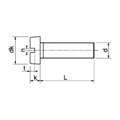 New Marinox Vis métaux + écrou inox A4 T.C Fendue | ø 5 mm