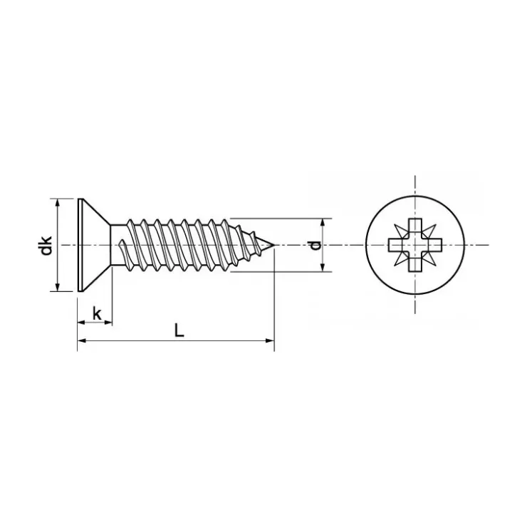 Sale Marinox Vis tôle inox A4 T.F Pozi | ø 3,5 mm