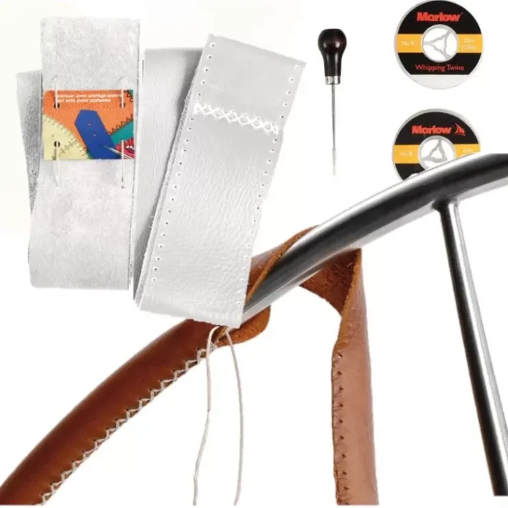 Marlow Kit cuir pour barre à roue | blanc