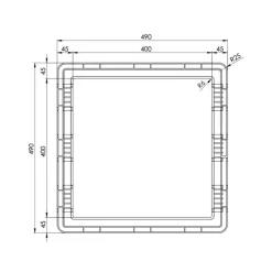 Sale MAXXAIR Cadre d'adaptation 40 x 40 cm | Ducato X250 X290