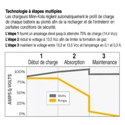 Minn Kota Chargeur de batterie 12/230 V | 5 ou 10 A | 2 ou 3 Sorties | IPx7
