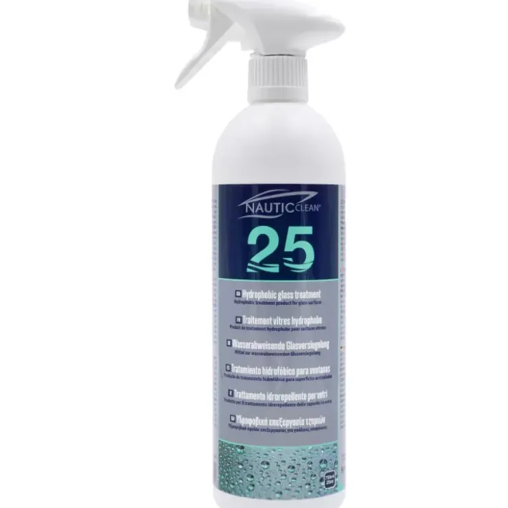 Best Nautic Clean 25 Traitement vitres hydrophobe | Pulvérisateur 750 mL