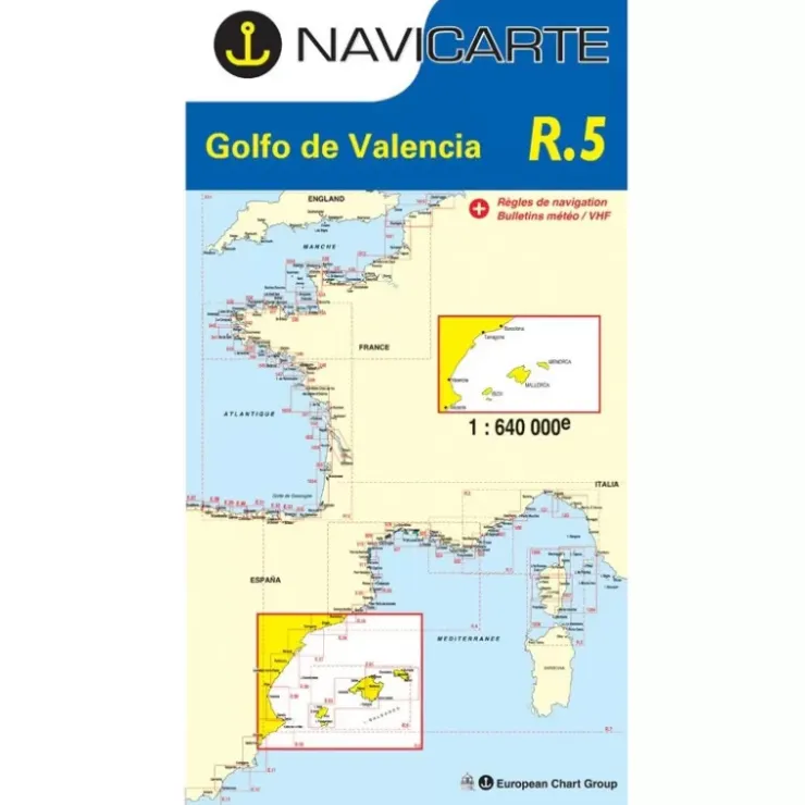 Hot Navicarte Routière Golfo de Valencia R5