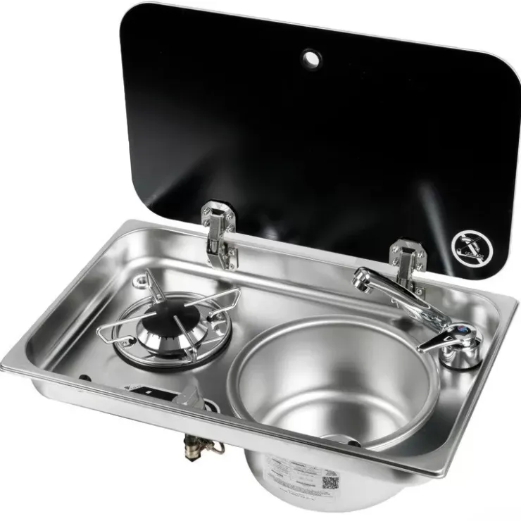 Hot NavyLoad NAVY LOAD Combiné inox 1 feu | à couvercle | 526 x 326 mm