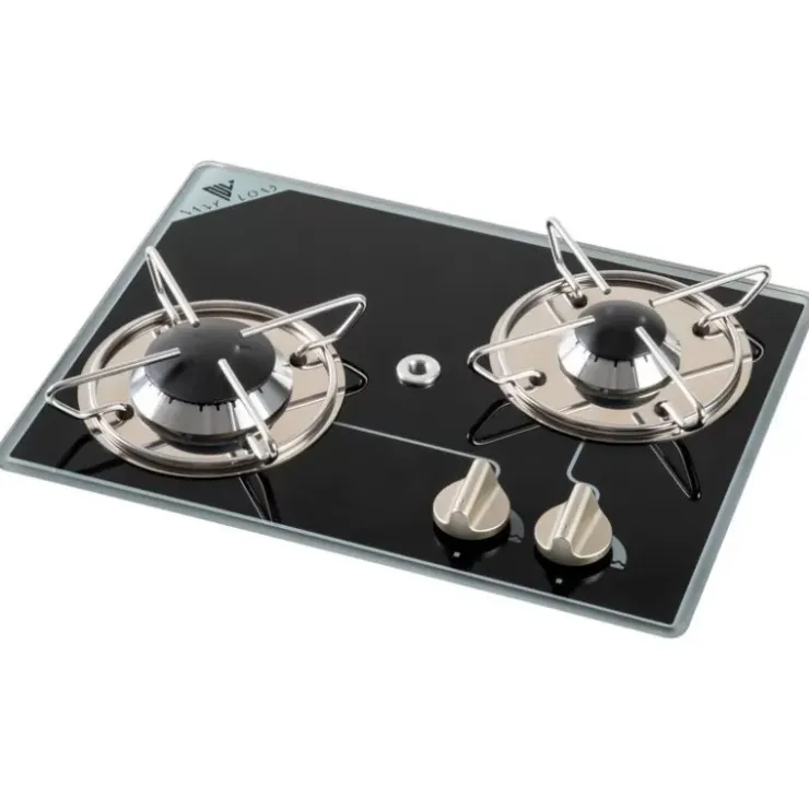 Outlet NavyLoad NAVY LOAD Réchaud Cristal 2 feux | 380 x 280 mm