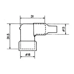 Sale NGK Capuchon de bougie 31 mm - 10 Kohm
