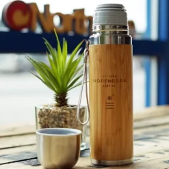 Northcore Thermos® bambou en acier 360 ml avec mug