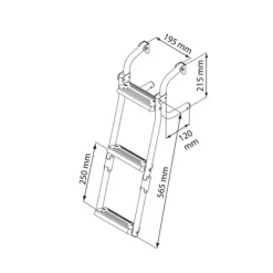 Clearance Nuova Rade Echelle pliable traverse étroite