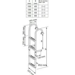 Best Nuova Rade Echelle pliable à 180°