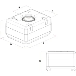 Best Nuova Rade Réservoir Extra Plat 30 à 90 L